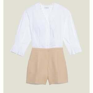 Sandro warren scalloped playsuit